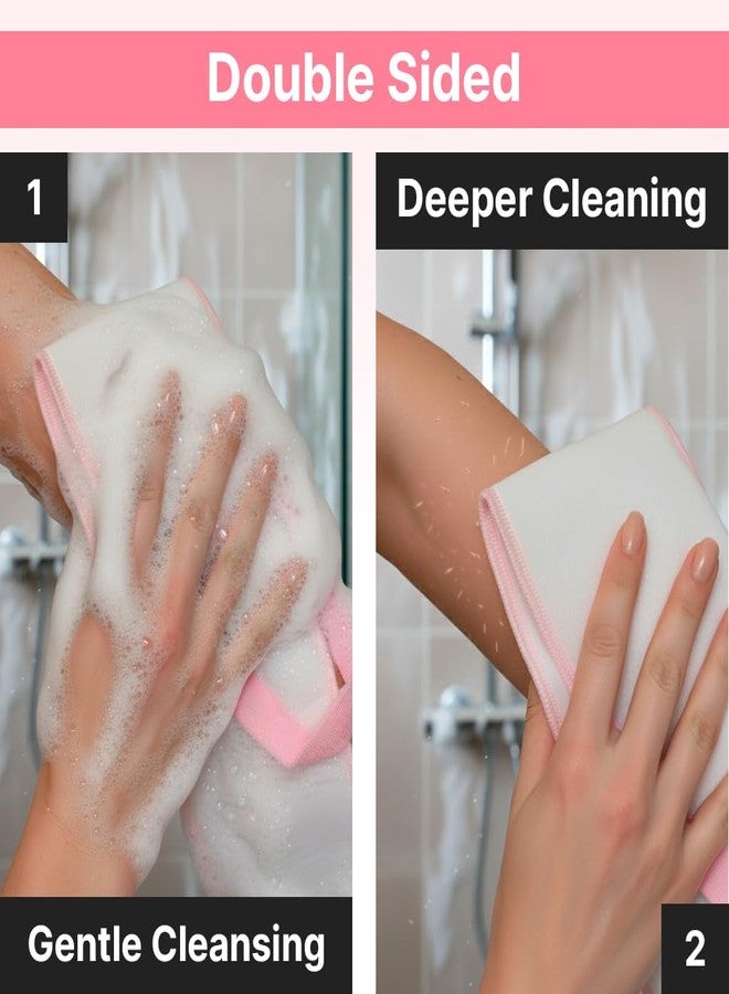 Nature Creature Silk Exfoliating Back Scrubber For Shower – 29.5” Double Handle Body Scrubber – Premium Spa Quality Bath Exfoliator for Men & Women, Easy to Use & Quick-Dry - Image 5